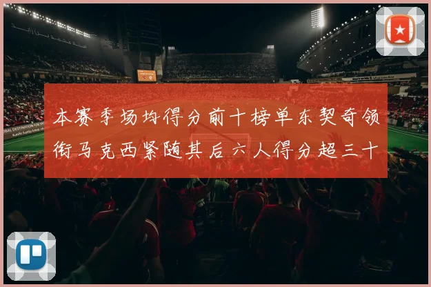 本赛季场均得分前十榜单东契奇领衔马克西紧随其后六人得分超三十